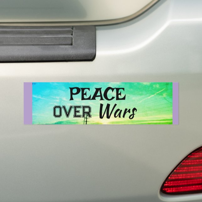 Para Coche Pegatina de Parachoques Paz sobre Guerras (en coche)