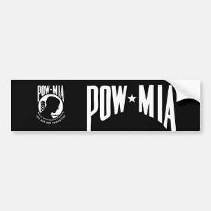 Para Coche Pegatina de parachoques POW MIA