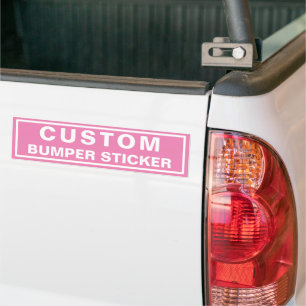 Para Coche Pegatina de parachoques rosa personalizado con su 