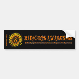 Para Coche Pegatina de parachoques Sunflower/Awareness...RSD/