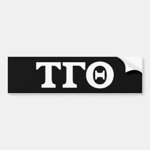 Para Coche Pegatina de parachoques Tau Gamma Theta - Letras b