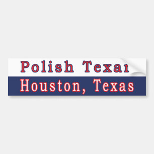 Para Coche Pegatina de parachoques texana de Houston