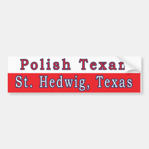 Para Coche Pegatina de parachoques texanos de St. Hedwig