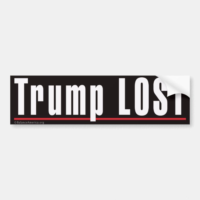 Para Coche Pegatina de parachoques 'Trump LOST' (Frente)