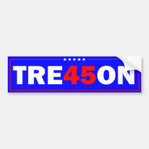 Para Coche Pegatina de parachoques Trump Tre45on