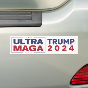 Para Coche Pegatina de parachoques Ultra MAGA Trump 2024
