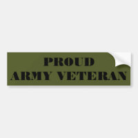 Pegatina de parachoques Veterano del Ejército Orgu