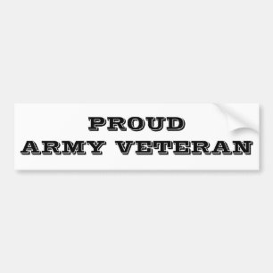 Para Coche Pegatina de parachoques Veterano del Ejército Orgu