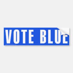 Para Coche Pegatina de parachoques 'VOTE AZUL'