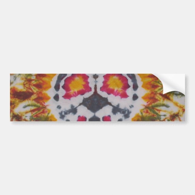 Para Coche Pegatina de Peace Tie Dye (Frente)