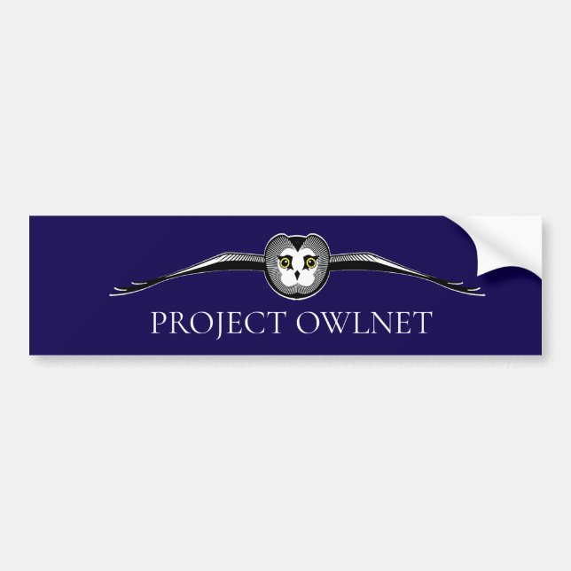 Para Coche Pegatina de Project Owlnet (Frente)