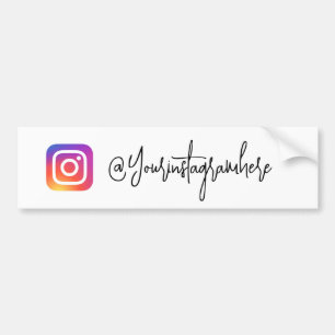 Para Coche Pegatina de script de control de Instagram