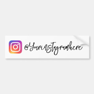 Para Coche Pegatina de script de control de Instagram