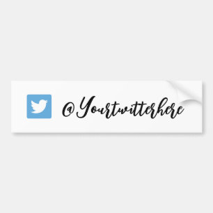 Para Coche Pegatina de script de manejo de Twitter