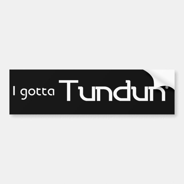 Para Coche Pegatina de Tundun Bumper (Frente)