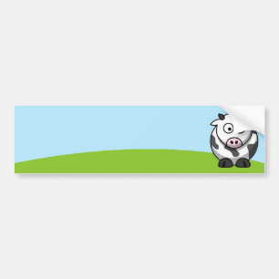 Para Coche Pegatina de Vaca Adorable