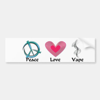 Para Coche Pegatina de Vape del amor de la paz