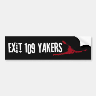 Para Coche Pegatina de Yakers Bumber de la salida 109