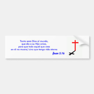 Para Coche pegatina del 3:16 de juan