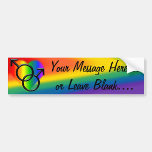 Para Coche Pegatina del amor del hombre del arco iris de la