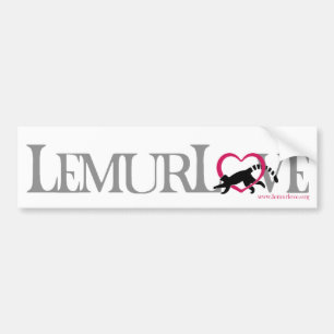 Para Coche Pegatina del amor del Lemur