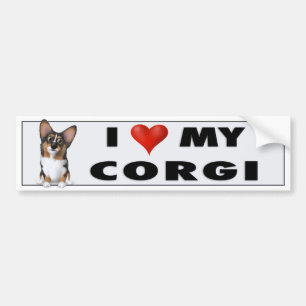 Para Coche Pegatina del amor WC1 del Corgi Galés