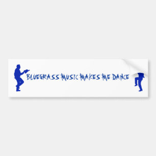 PARA COCHE PEGATINA DEL BLUEGRASS MUSIC-BUMPER