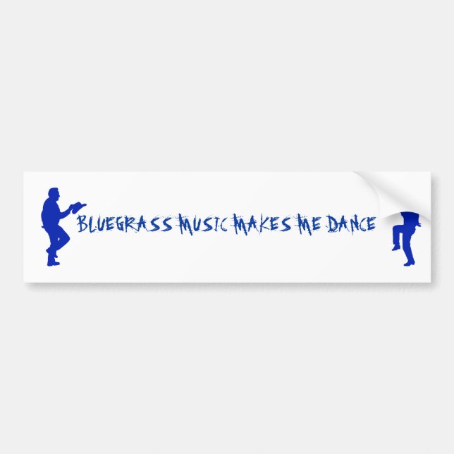 PARA COCHE PEGATINA DEL BLUEGRASS MUSIC-BUMPER (Frente)