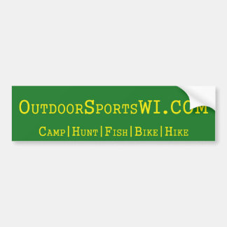 Para Coche Pegatina del bumber de Wisconsin de los deportes
