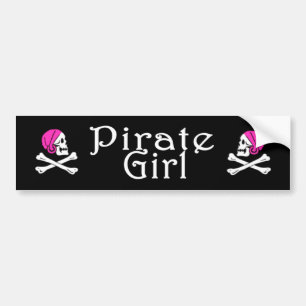 Para Coche Pegatina del chica del pirata