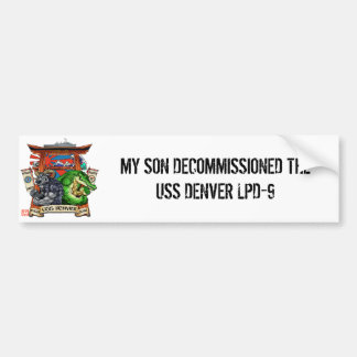 Para Coche Pegatina del desarme de USS Denver LPD-9 (HIJO)