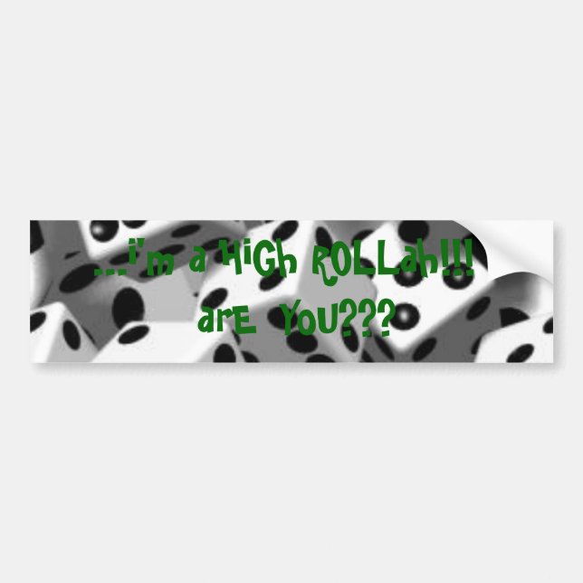 Para Coche pegatina del high_rollah_Bumper (Frente)