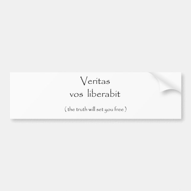 Para Coche Pegatina del liberabit-parachoque de los vos de (Frente)