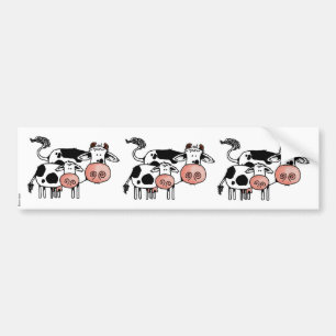 Para Coche pegatina del libro de recuerdos de la vaca y del
