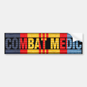 Para Coche Pegatina del MÉDICO del COMBATE de la medalla de