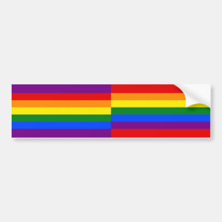 Para Coche Pegatina del Orgullo Arcoiris - ¡cortado al person