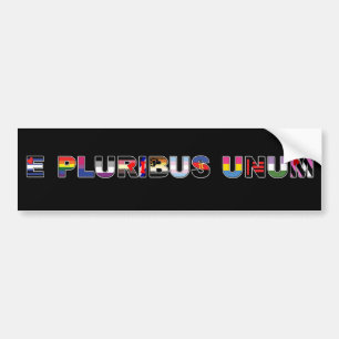 Para Coche Pegatina del orgullo de E Pluribus Unum