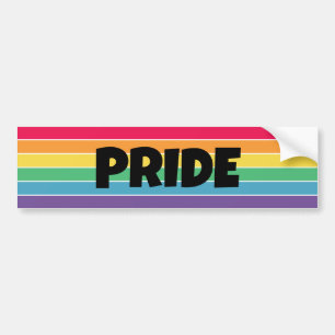 Para Coche PEGATINA del Orgullo LGBT Banda arcoiris