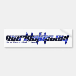 Para Coche Pegatina del parachoques azul