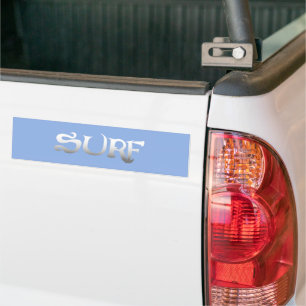 Para Coche Pegatina del parachoques azul surf
