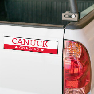 Para Coche Pegatina del parachoques - Canuck a bordo