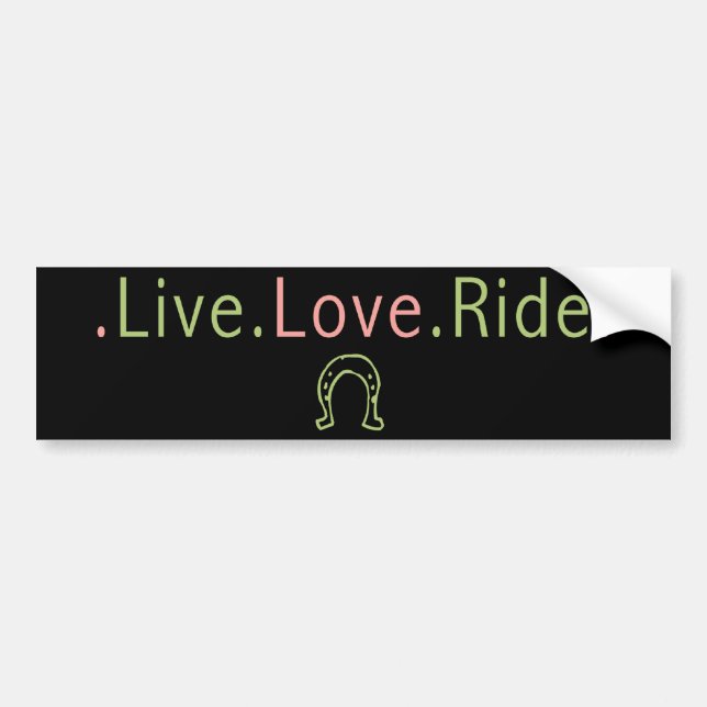 Para Coche Pegatina del parachoques de amor vivo (Frente)
