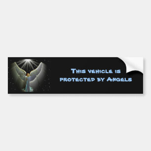 Para Coche Pegatina del parachoques de ángel
