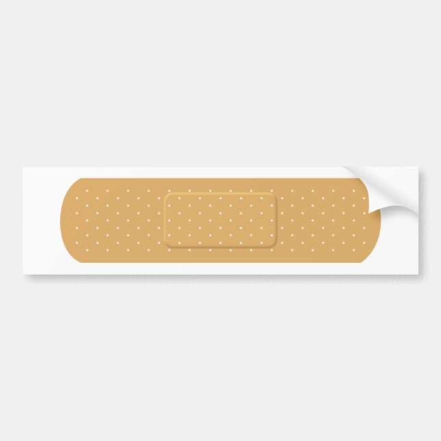 Para Coche Pegatina del parachoques de Bandaid (Frente)