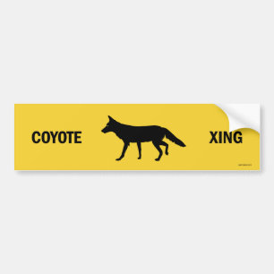 Para Coche Pegatina del parachoques de crucero de Coyote