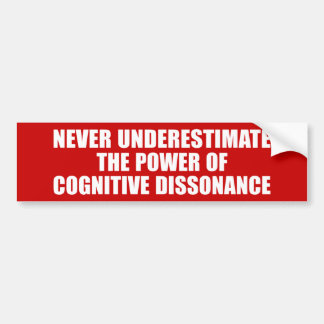 Para Coche Pegatina del parachoques de disonancia cognitiva