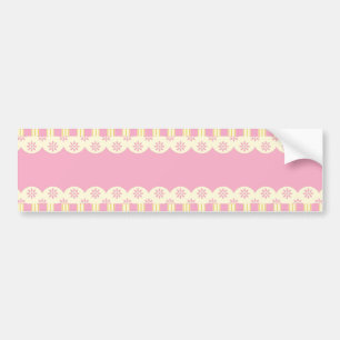 Para Coche Pegatina del parachoques de fondo rosado