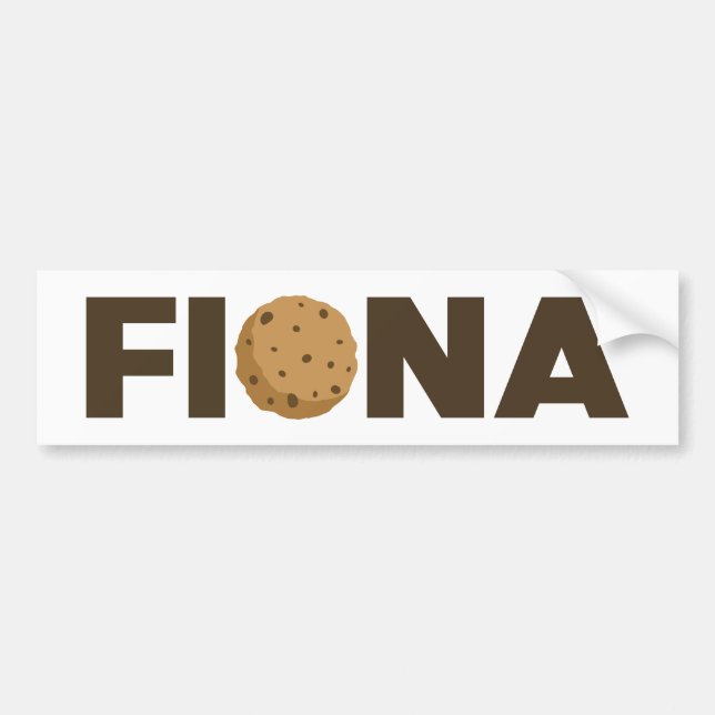 Para Coche Pegatina del parachoques de galletas de Fiona (Frente)