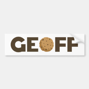 Para Coche Pegatina del parachoques de galletas Geoff