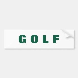 Para Coche Pegatina del parachoques de golf